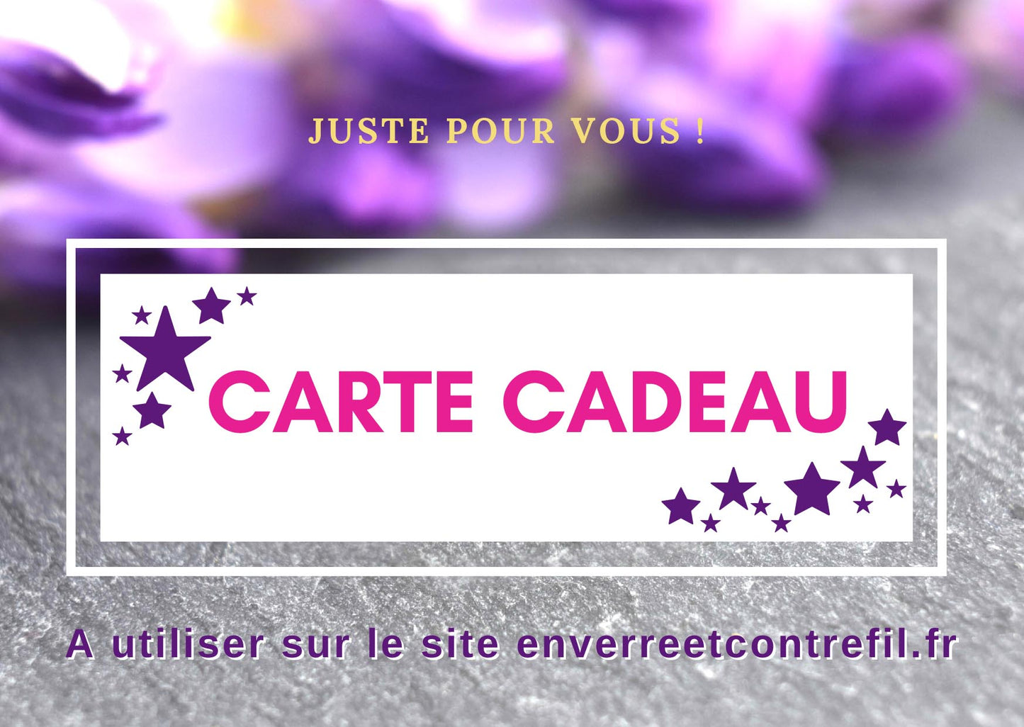 Carte Cadeau EnVerre et Contrefil