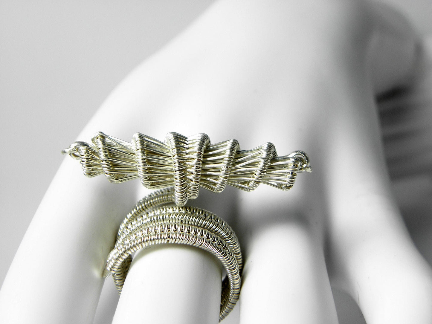 Bague "Cami" réglable en argent massif