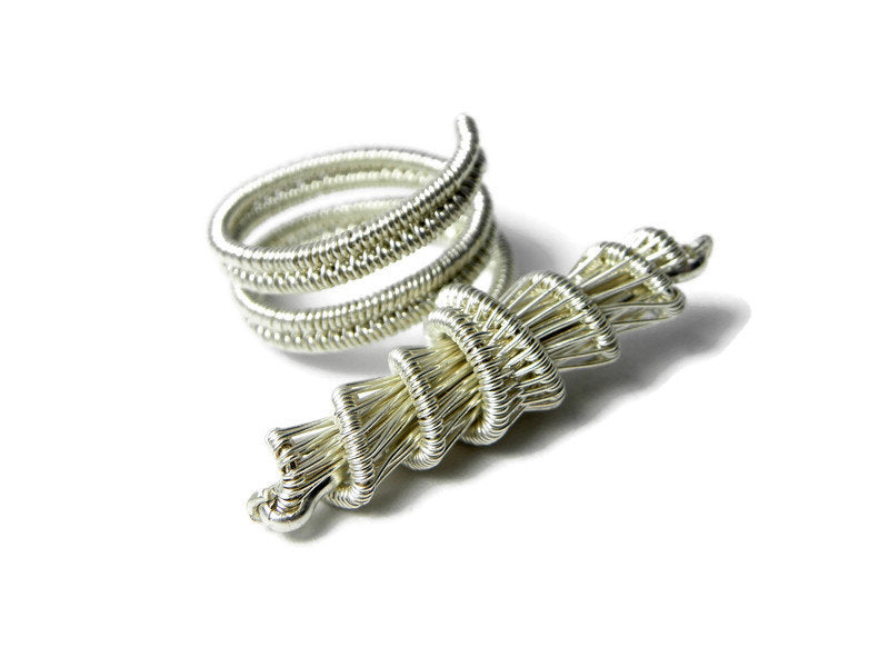 Bague "Cami" réglable en argent massif