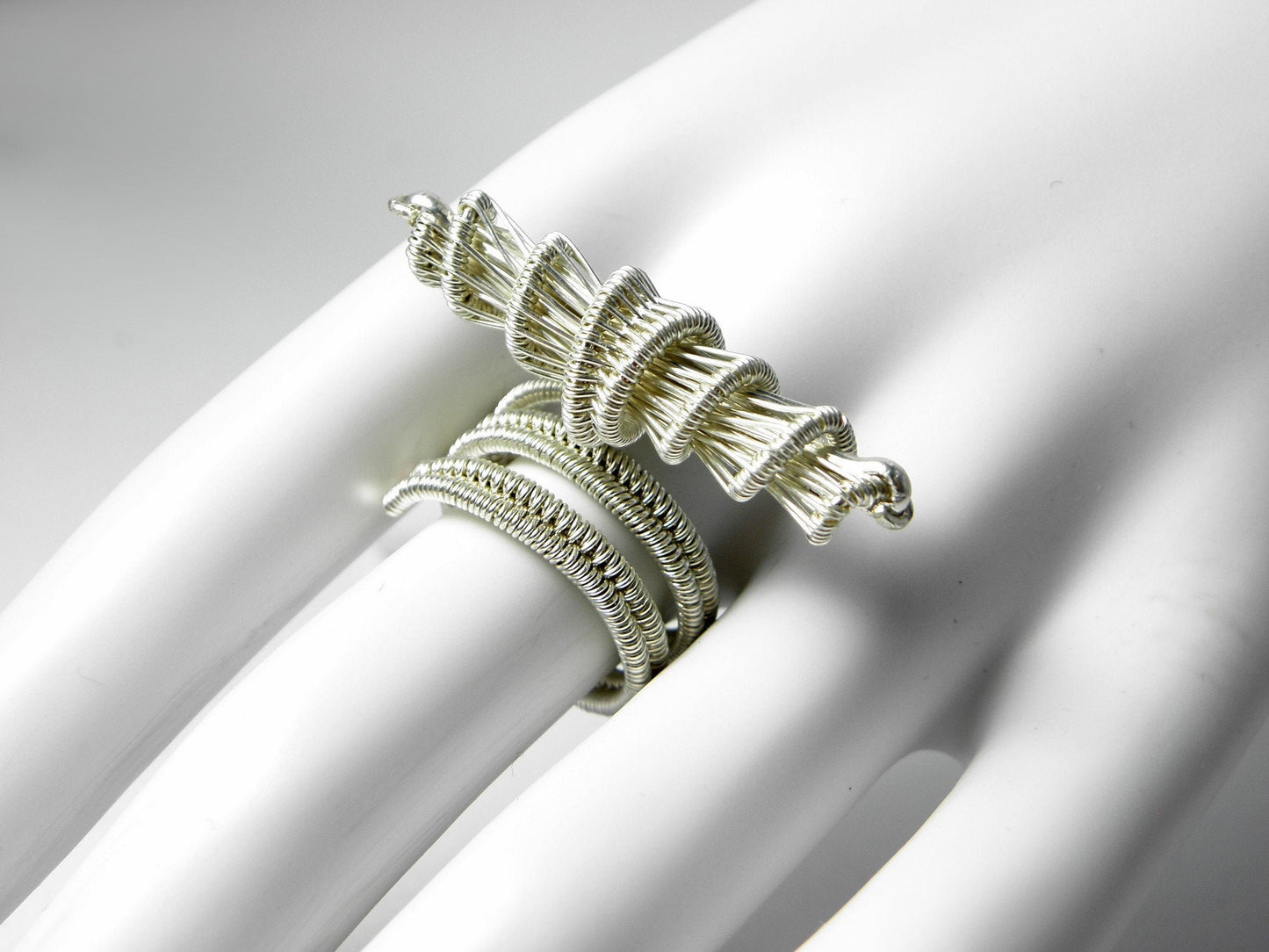 Bague "Cami" réglable en argent massif