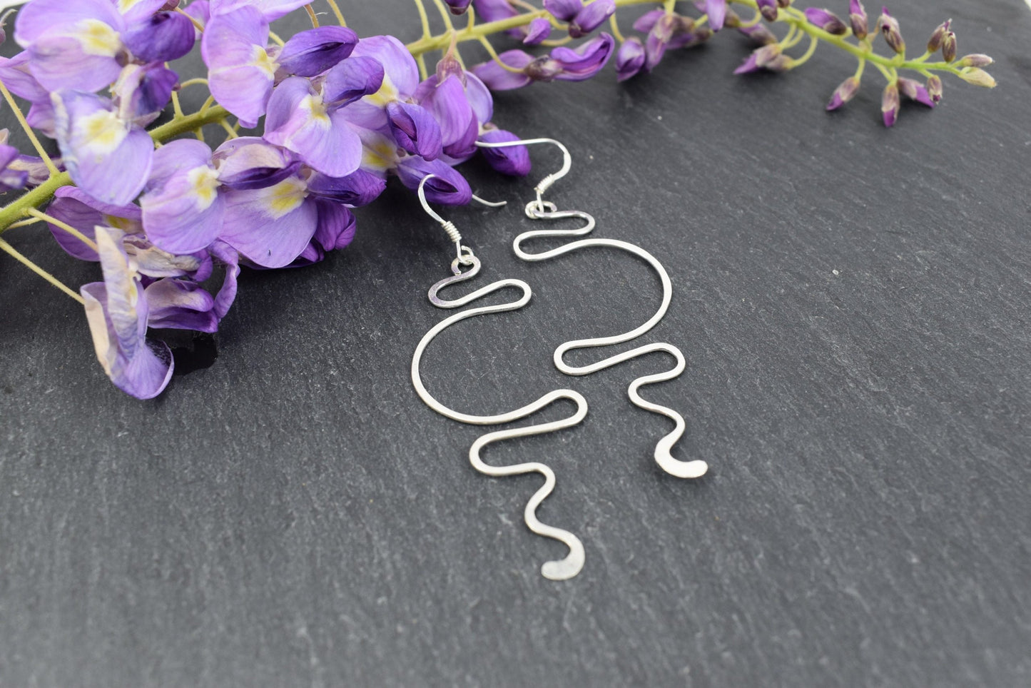 Boucles d’oreilles « Enora » en Argent massif.