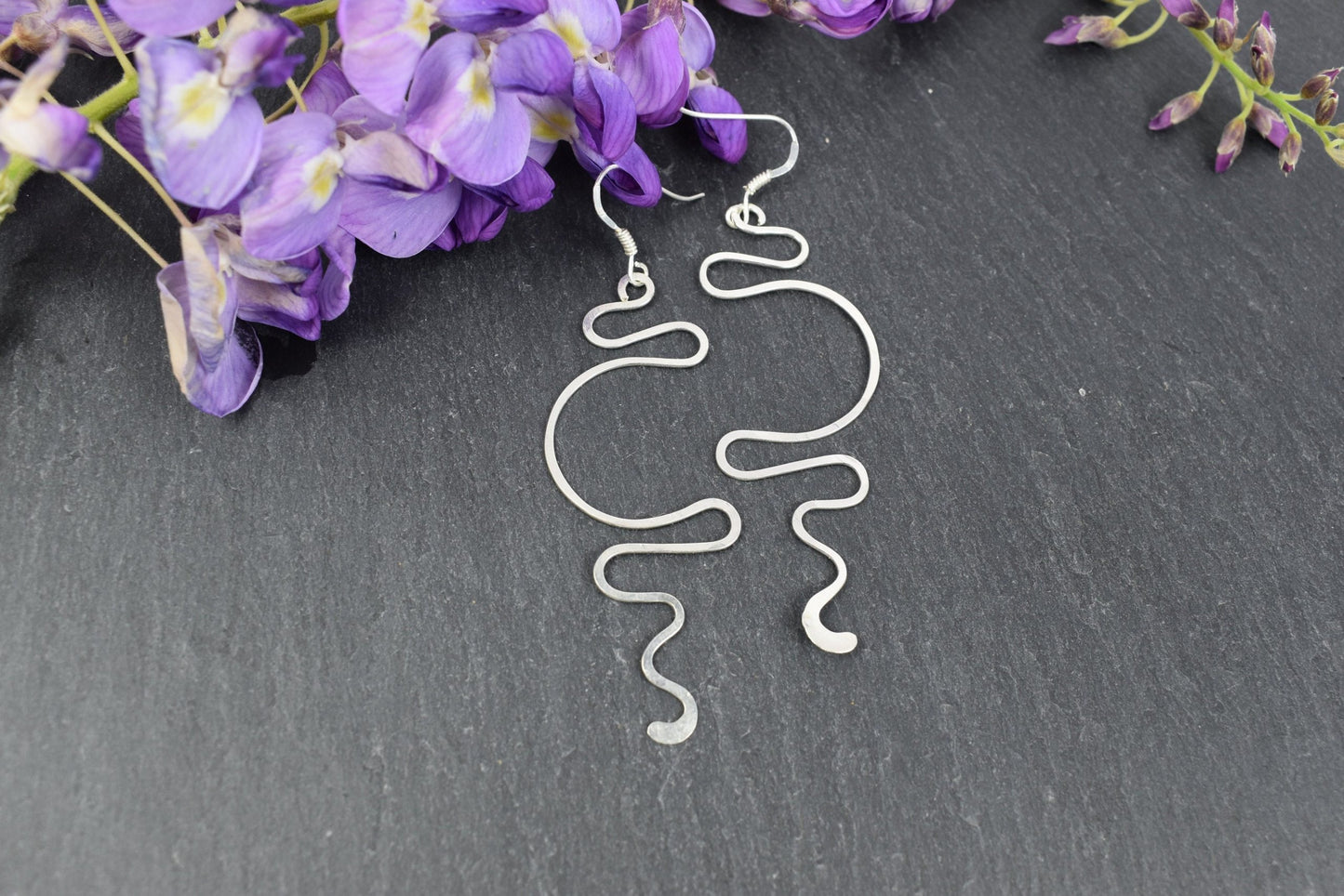 Boucles d’oreilles « Enora » en Argent massif.