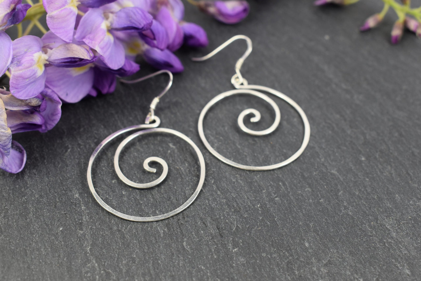 Boucles d’oreilles "Kerian" en Argent massif.