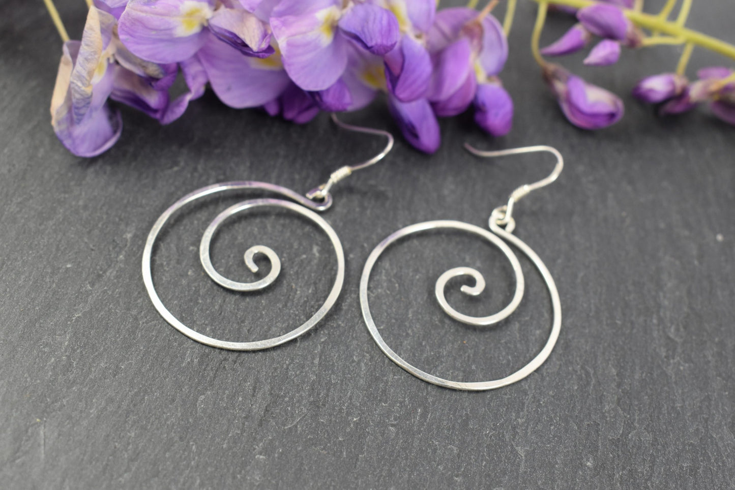 Boucles d’oreilles "Kerian" en Argent massif.