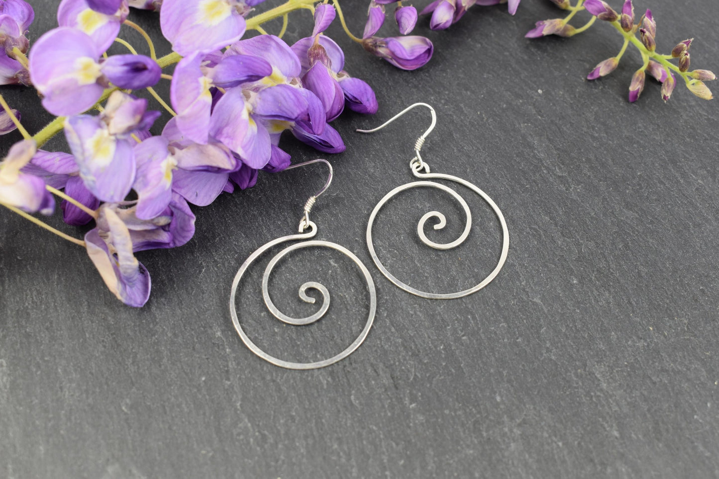 Boucles d’oreilles "Kerian" en Argent massif.