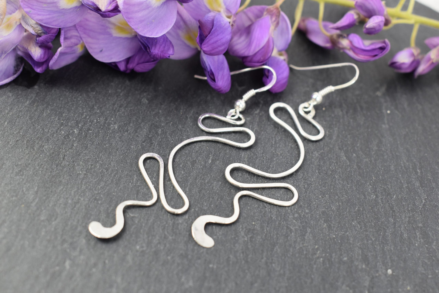 Boucles d’oreilles « Telig » en Argent massif.