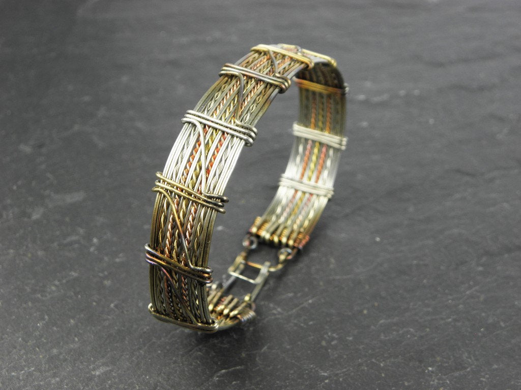 Bracelet homme Bavouez tissé en Bronze