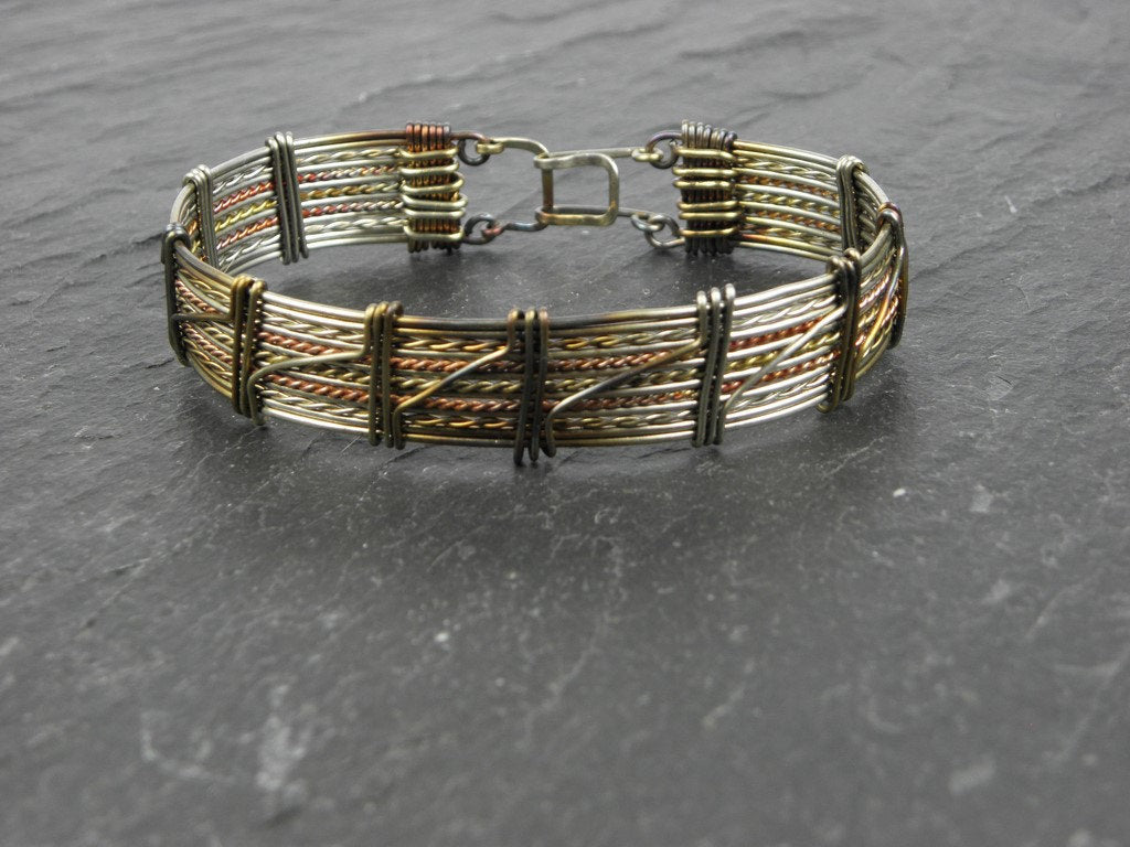 Bracelet homme Bavouez tissé en Bronze