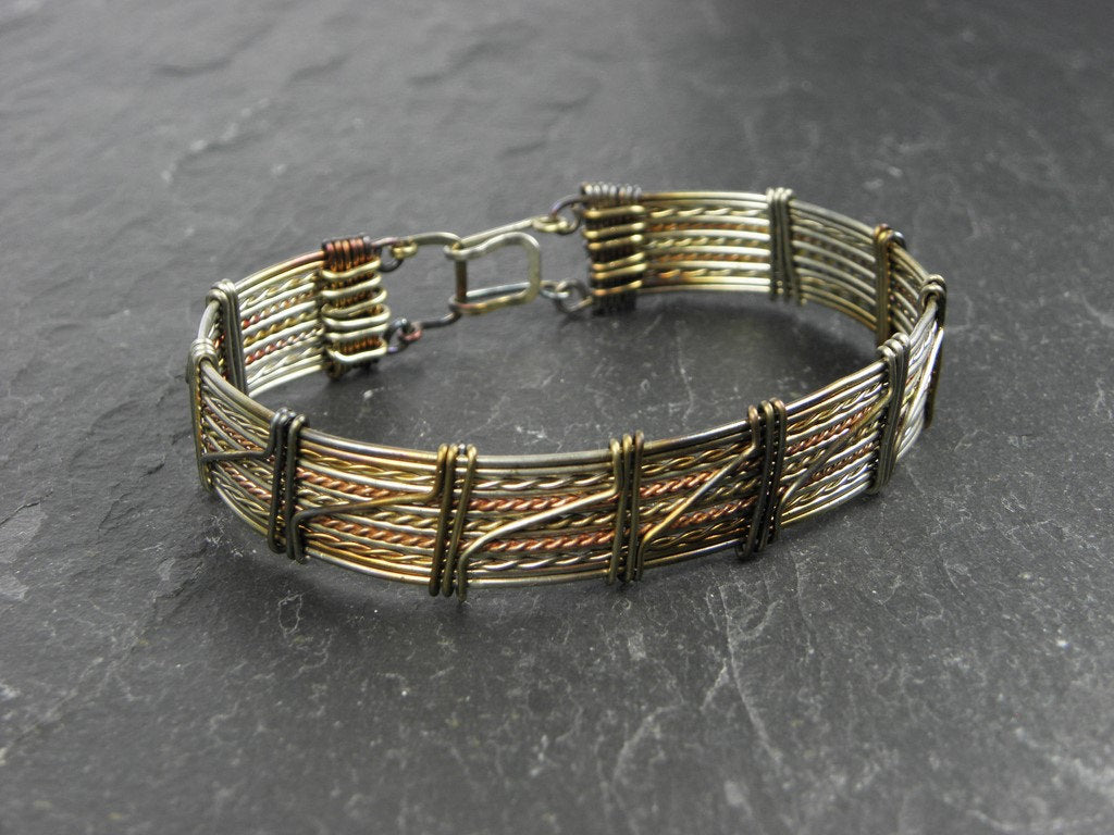 Bracelet homme Bavouez tissé en Bronze