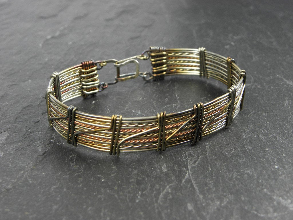 Bracelet homme Bavouez tissé en Bronze