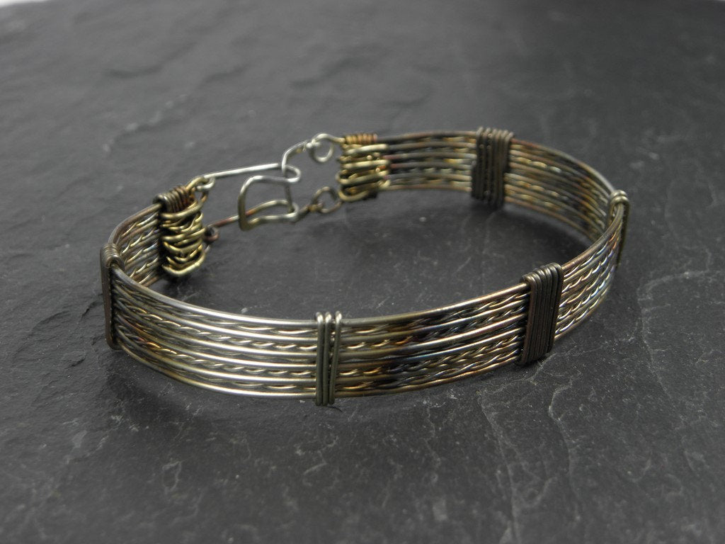 Bracelet homme Beuzec tissé en Acier