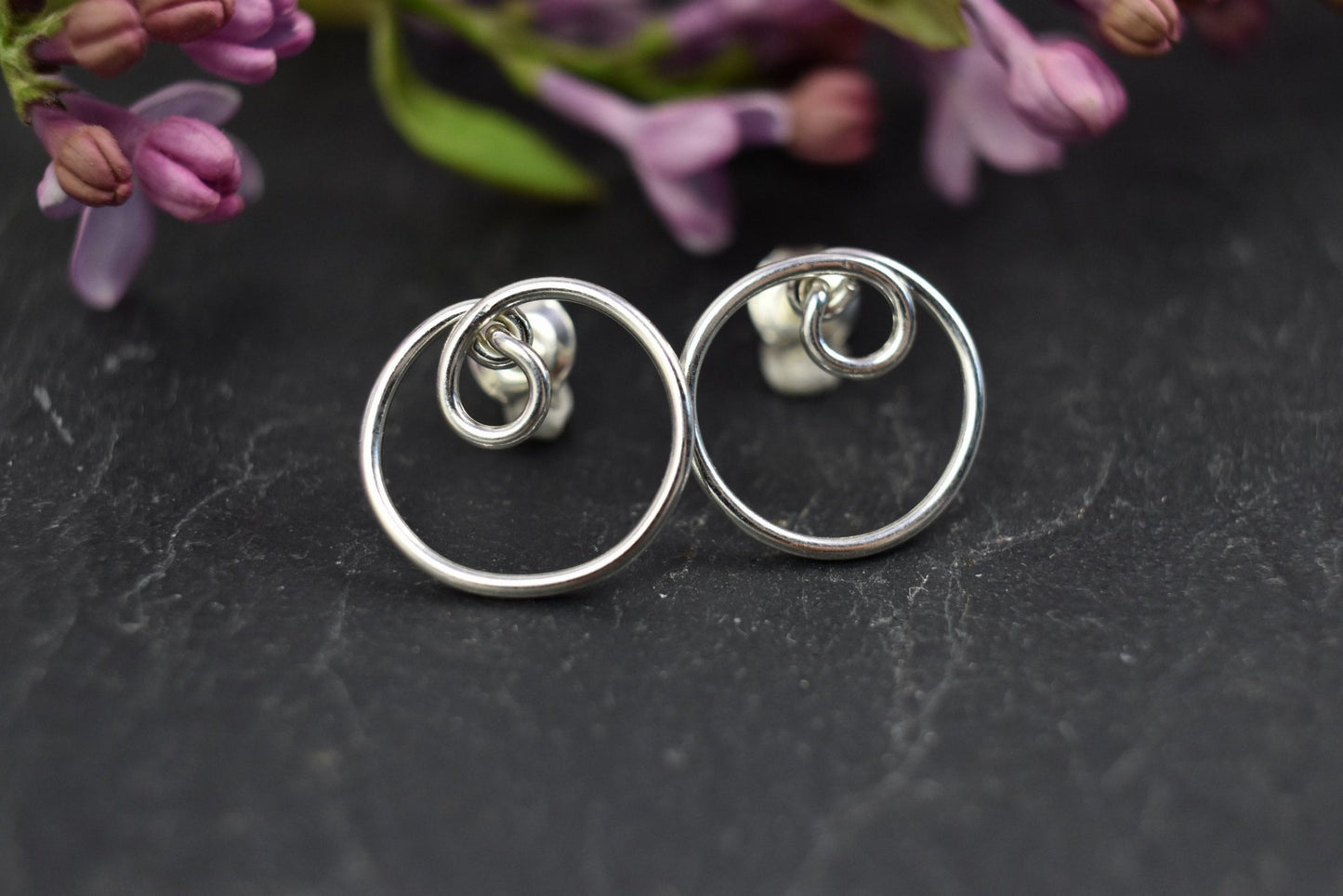 Clous d'oreilles « Kay » en Argent massif.